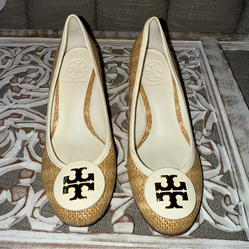 Tory Burch Wedge Heels Shoes Women’s 8 - Picture 2 of 13